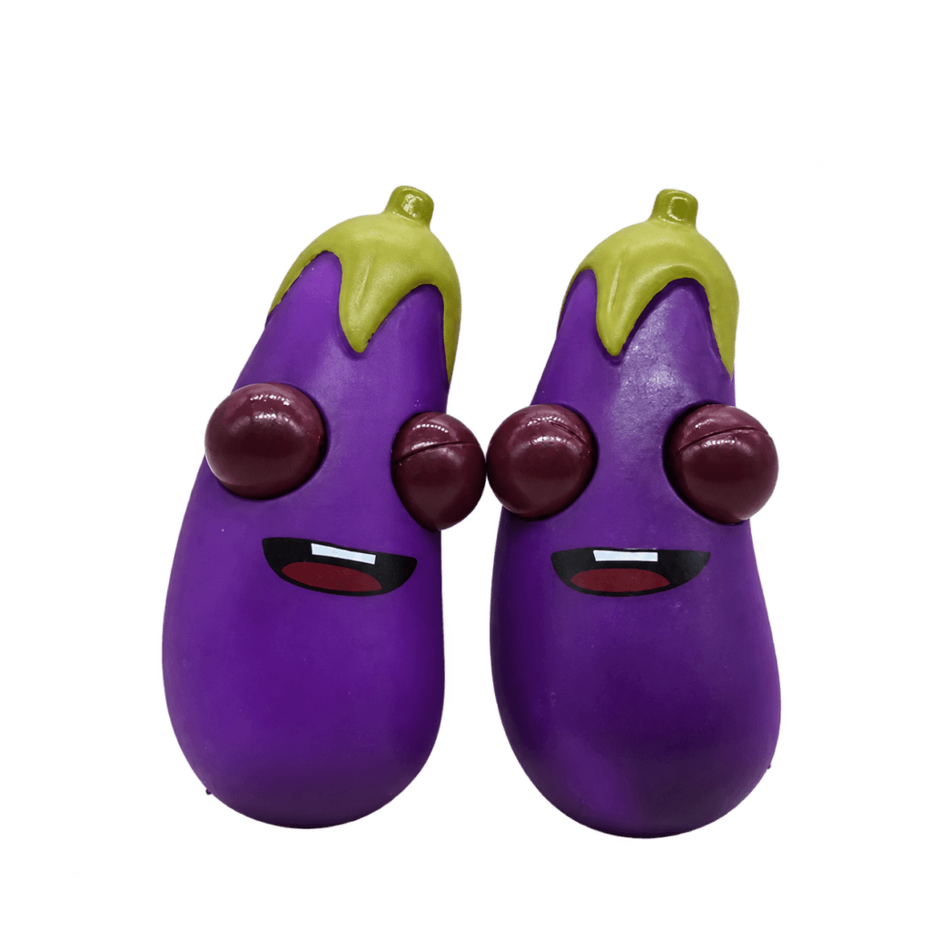 Squishy berenjena con ojos