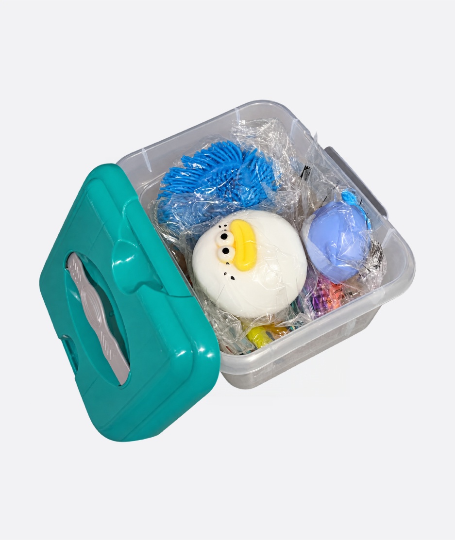 Caja sensorial con 9 unidades